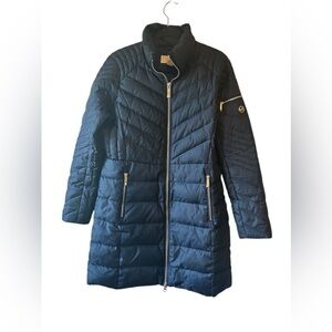 Michael Kors Down Navy Blue Jacket Medium